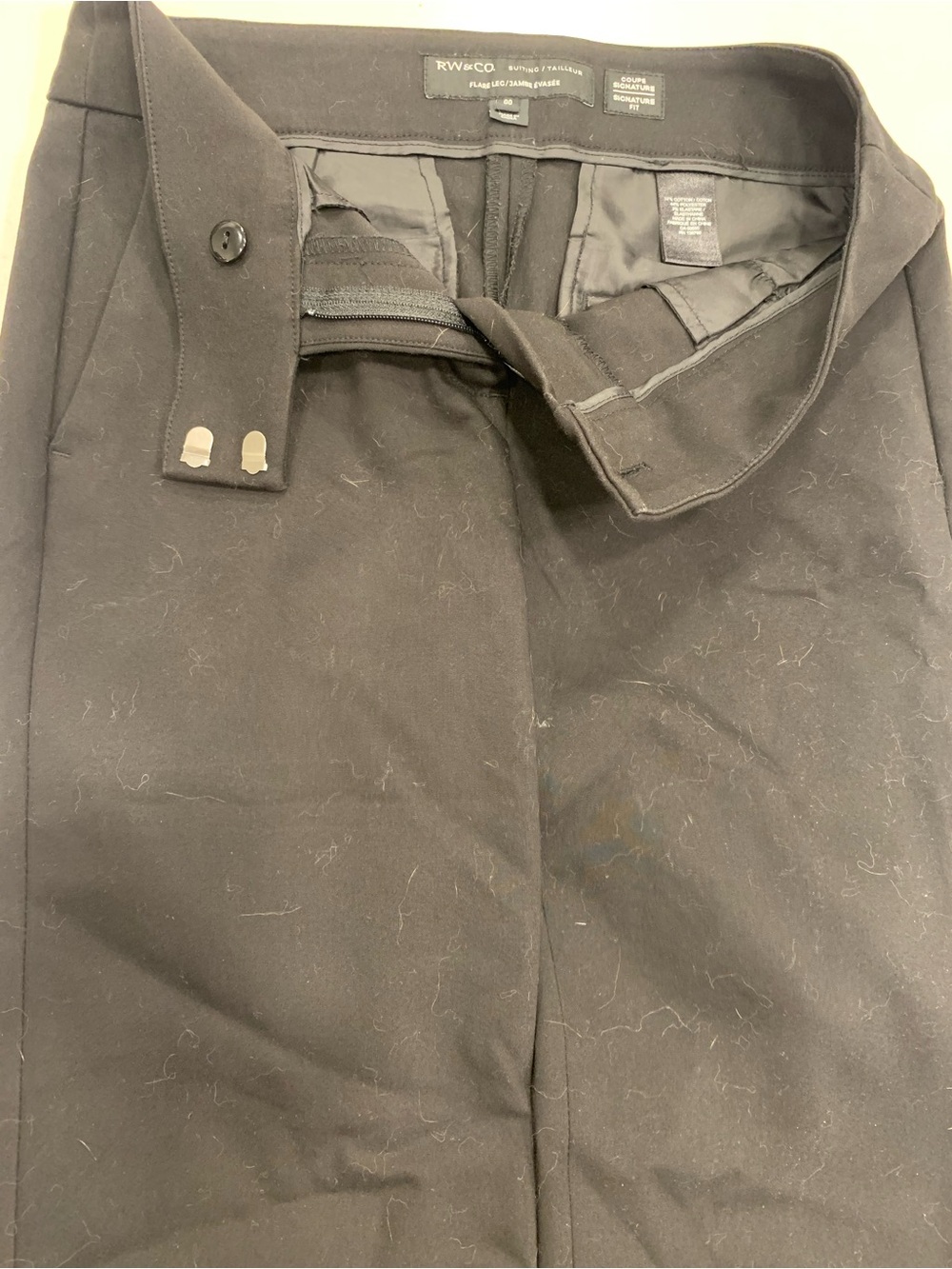 RW&CO. Cotton blend Flare-Leg Suit Trousers - Signature Fit